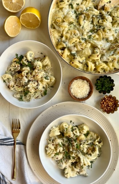 Spinach and Artichoke Dip Pasta