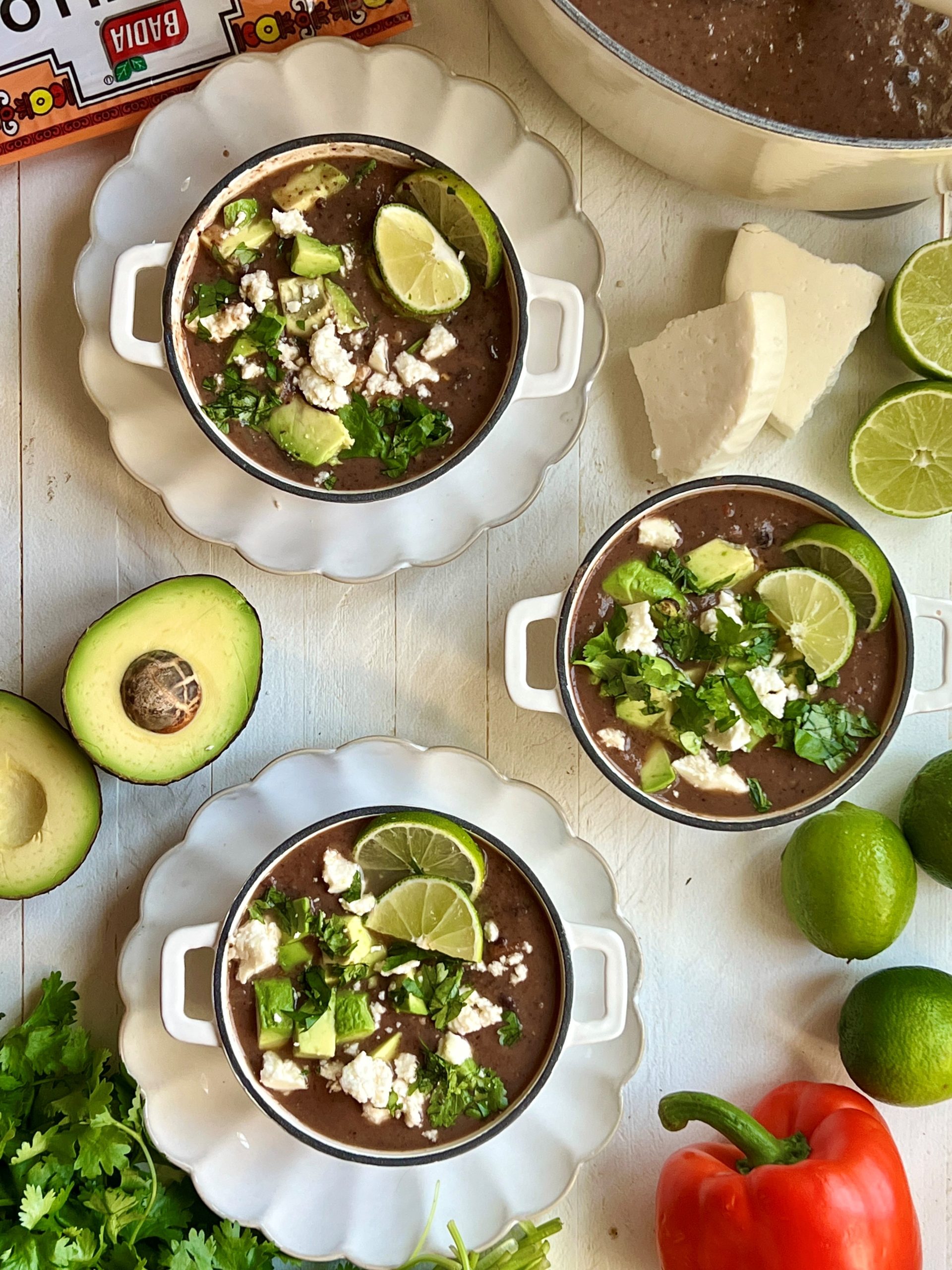 Spicy Black Bean Soup with Badia's New Seasoning