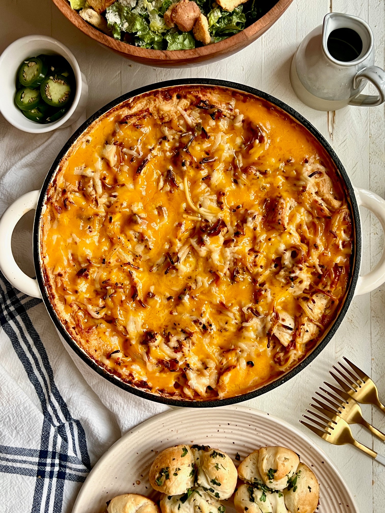 Spicy Chicken Spaghetti Casserole