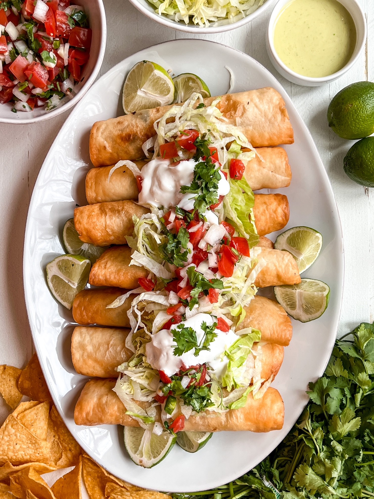 Chipotle Hot Honey Chicken Flautas