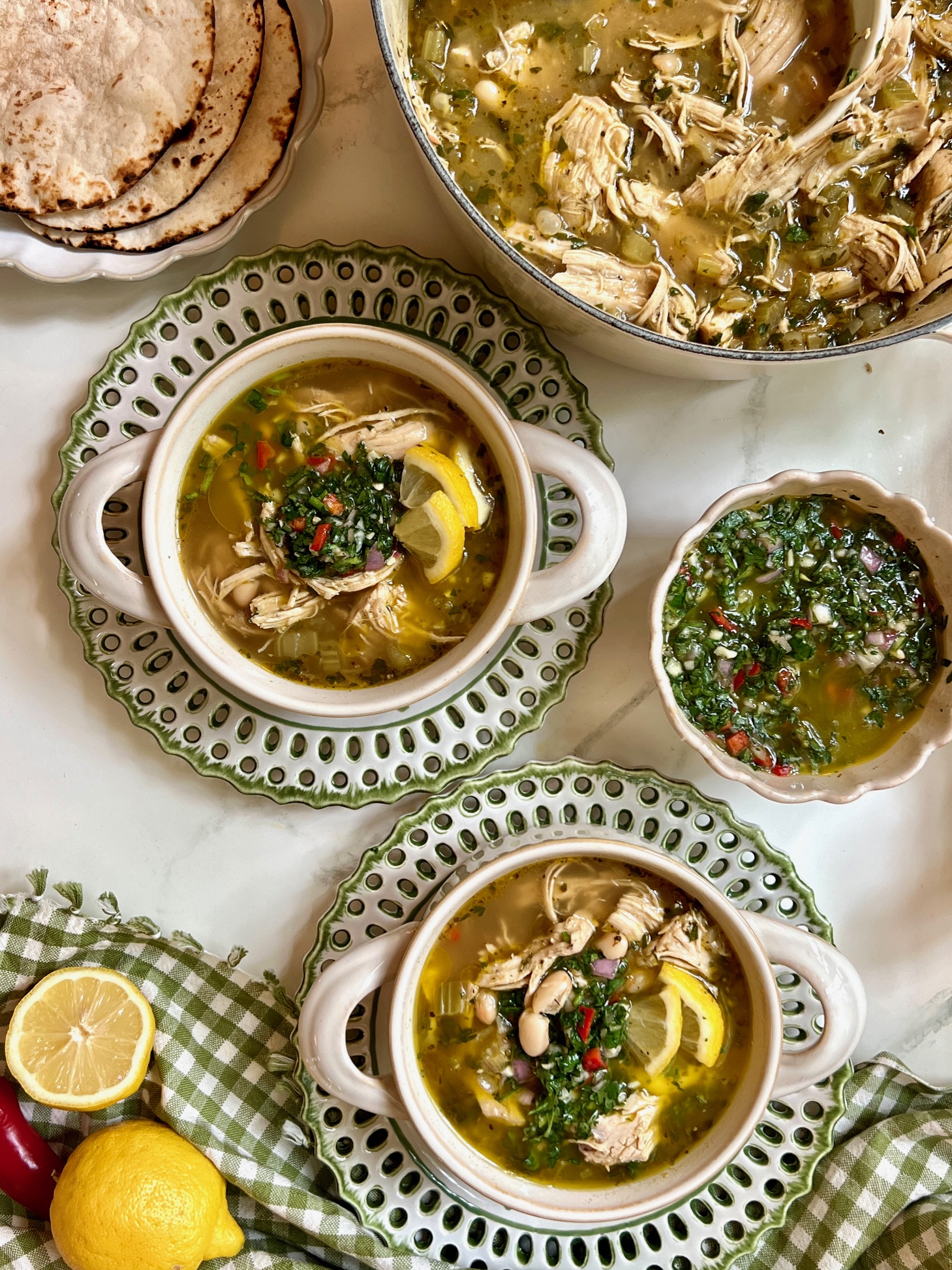 Chimichurri Chicken Soup