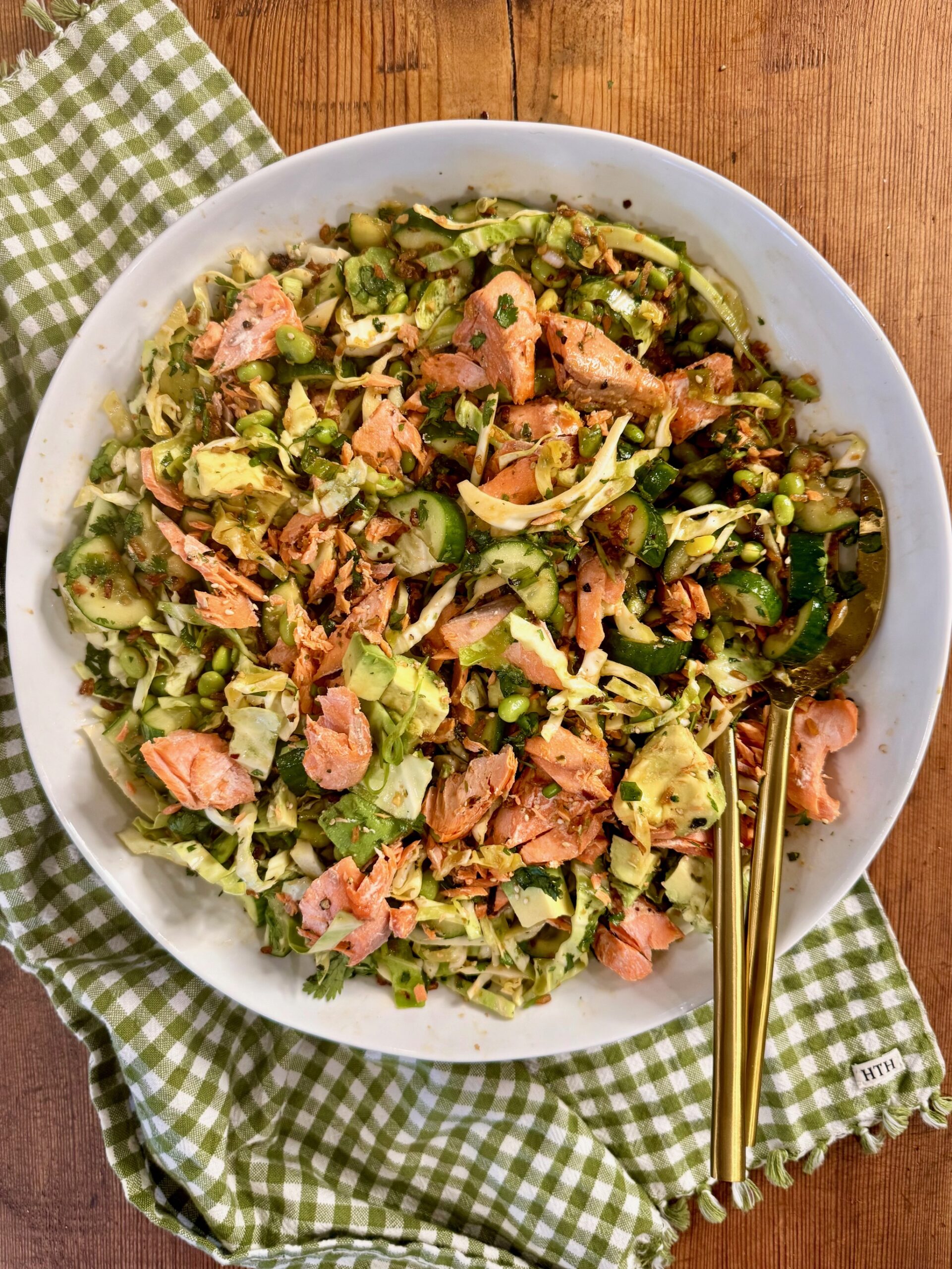 Crispy Rice Asian Salmon Salad