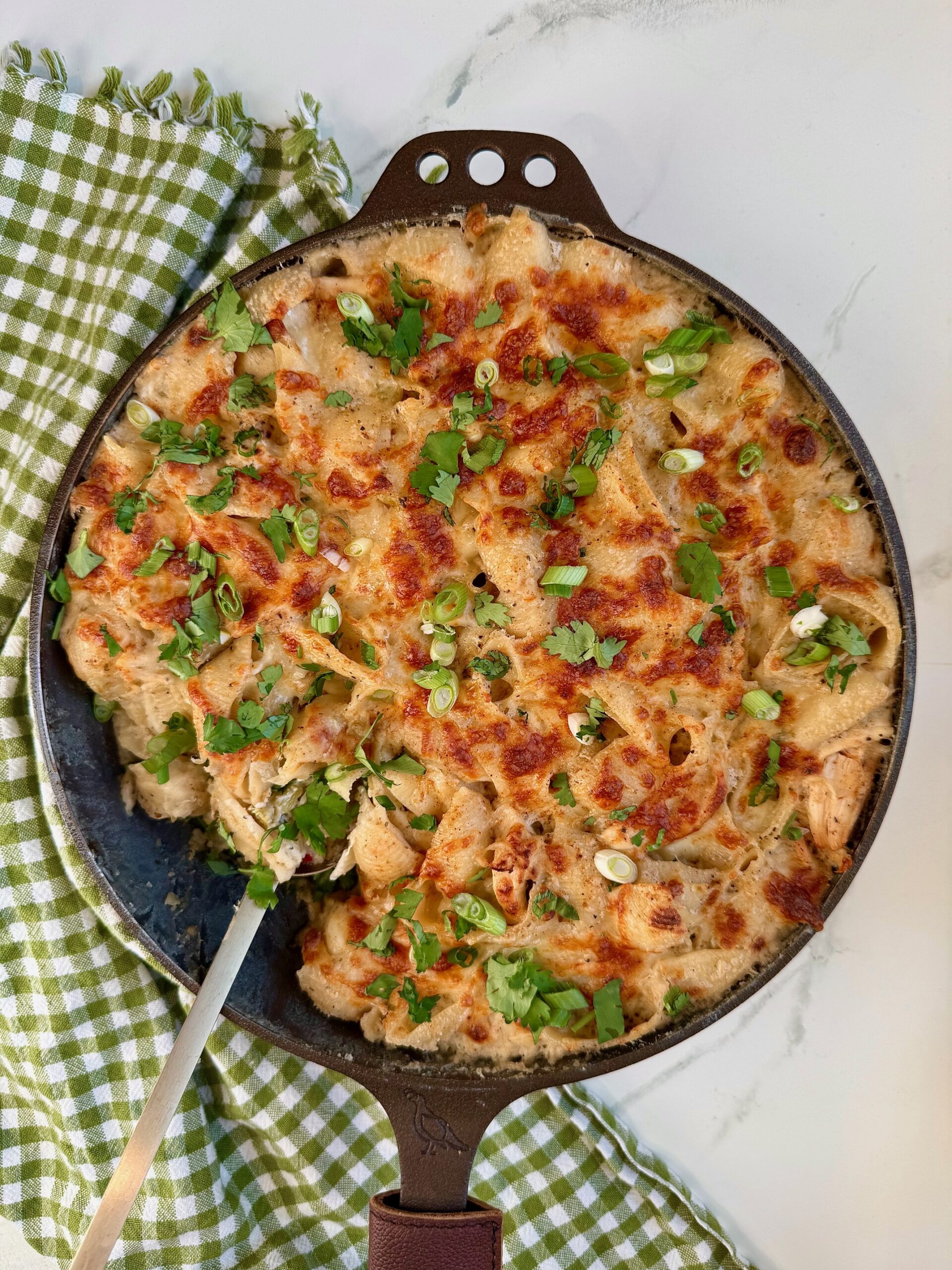 Salsa Verde Chicken Mac & Cheese