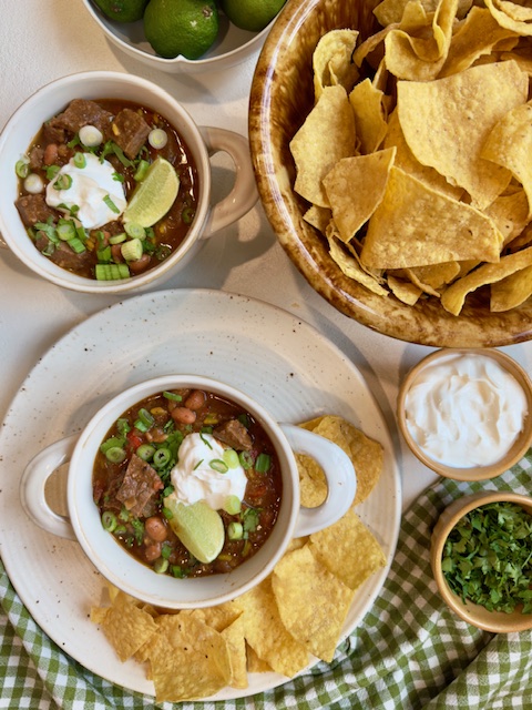 Loaded Steak Fajita Soup