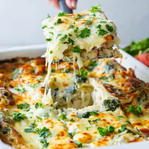 creamy mushroom & Spinach Lasagna 2