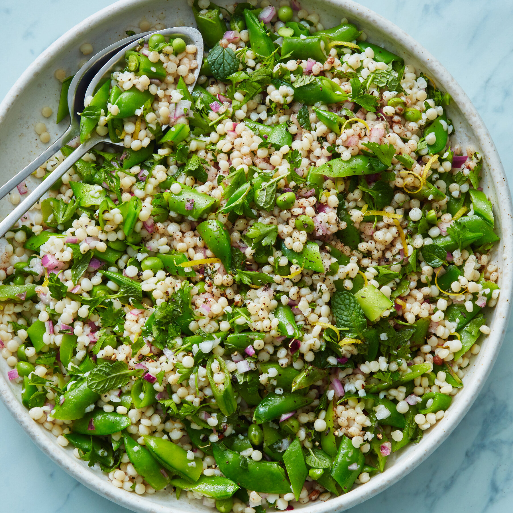 Herbed Pea Couscous Salad