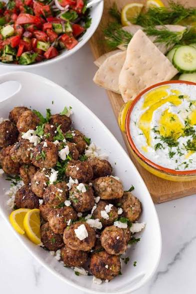 Turkish Meatballs with Mint Yogurt Turkish Meatballs with Mint Yogurt