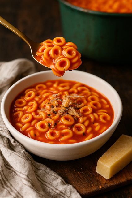 Homemade Spaghettios with a PHD